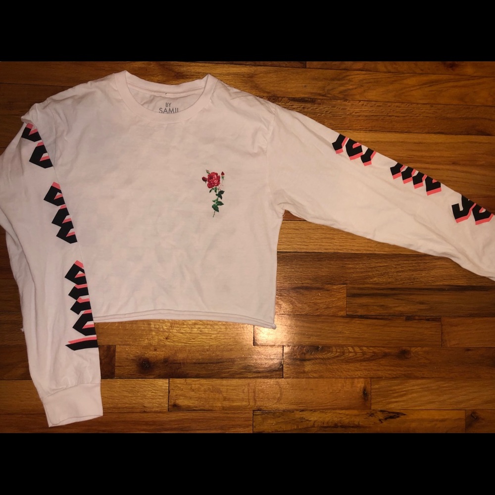 Samii Ryan Let Me Go White Crop Top
